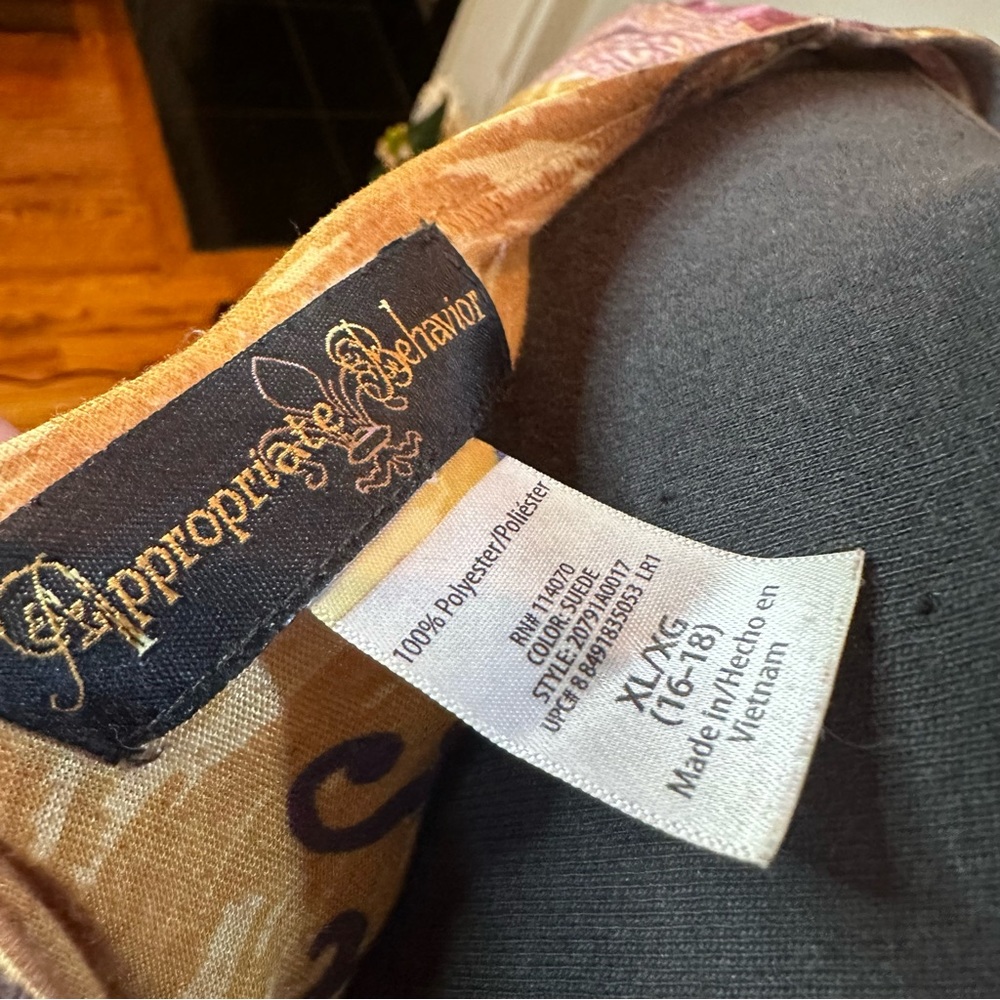 Appropriate Behavior Multi-Colored Blouse Szxl - image 2